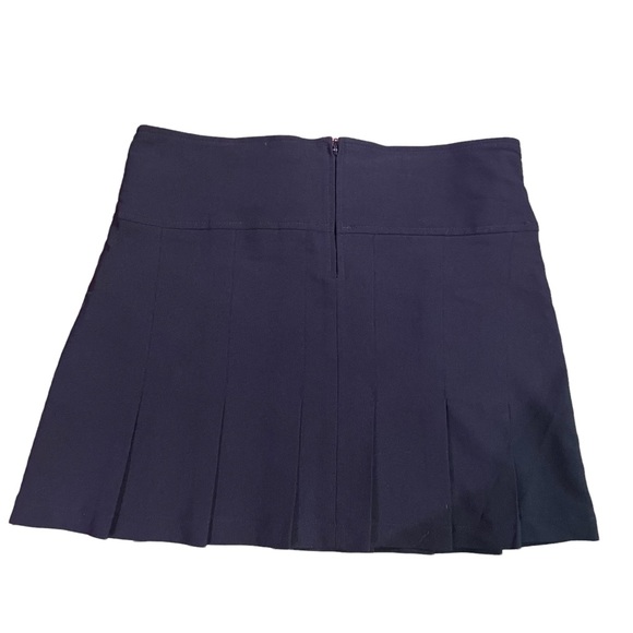 SUZY SHIER BLACK BOX PLEATED BUCKLE WAIST SKIRT SIZE 9/10 - Picture 3 of 9